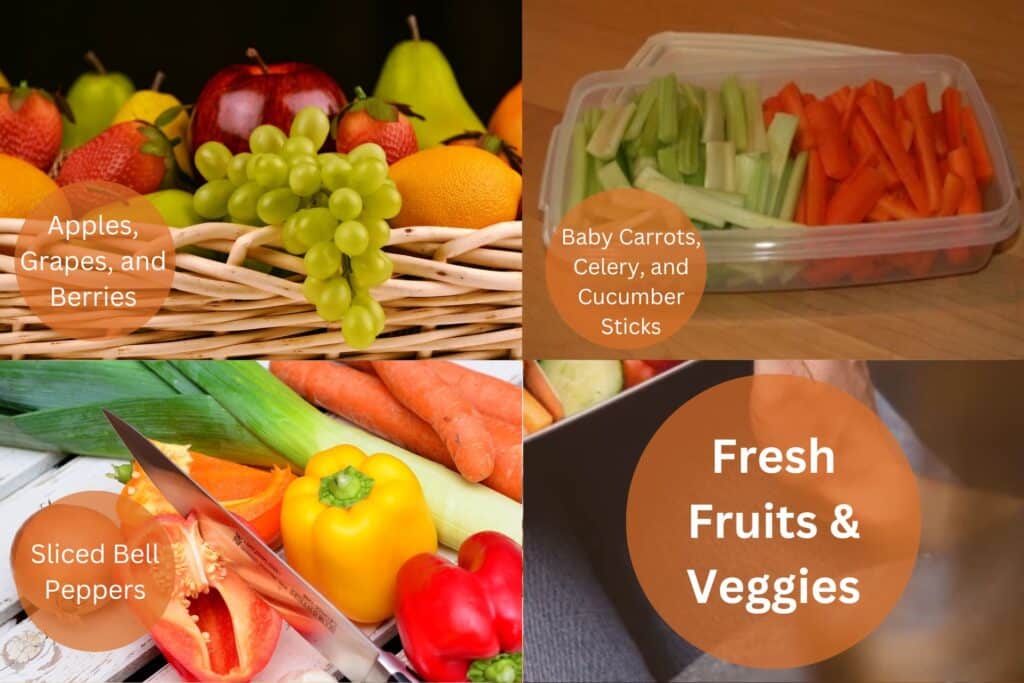 Fresh Fruits Veggies Quick & Healthy Road Trip Lunch Ideas to Keep You Energized