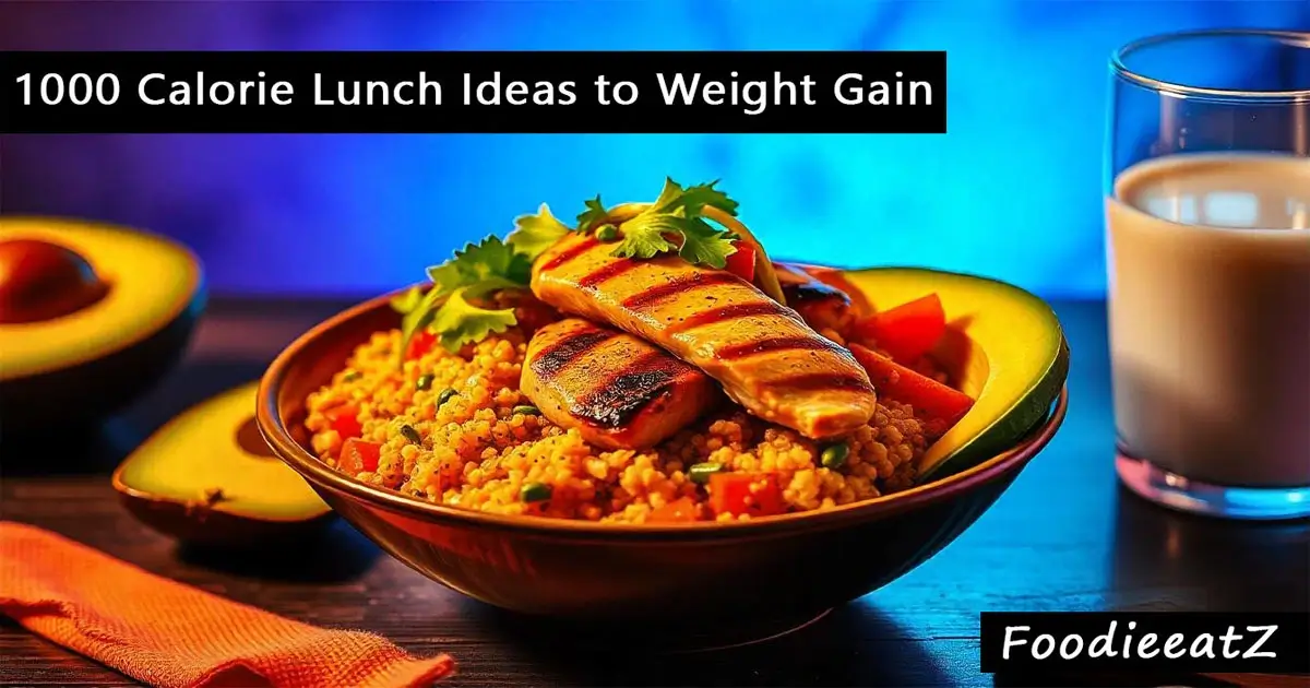 1000 calorieLunch ideas for weight gain